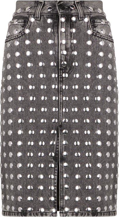 Haikure Denim skirt with studs
