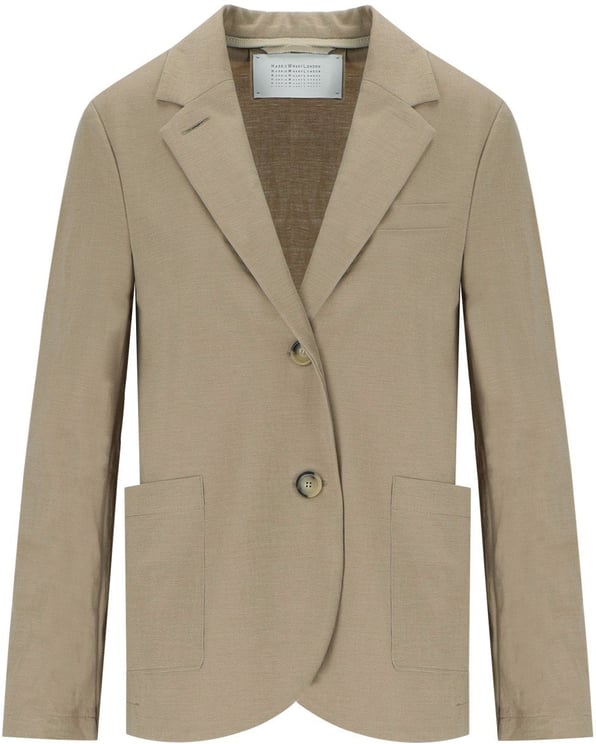 Harris Wharf London HARRIS WHARF LONDON DOVE GREY SINGLE-BREASTED BLAZER