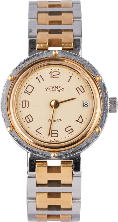 Hermès Hermès Bicolor Tone Clipper Women Watch