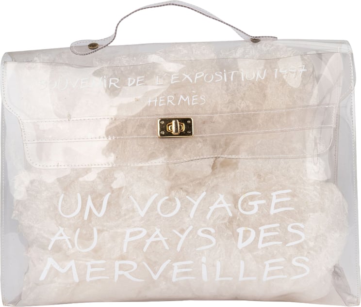 Hermès Hermès Vinyl Transparent Kelly Souvenir 1997 Handbag