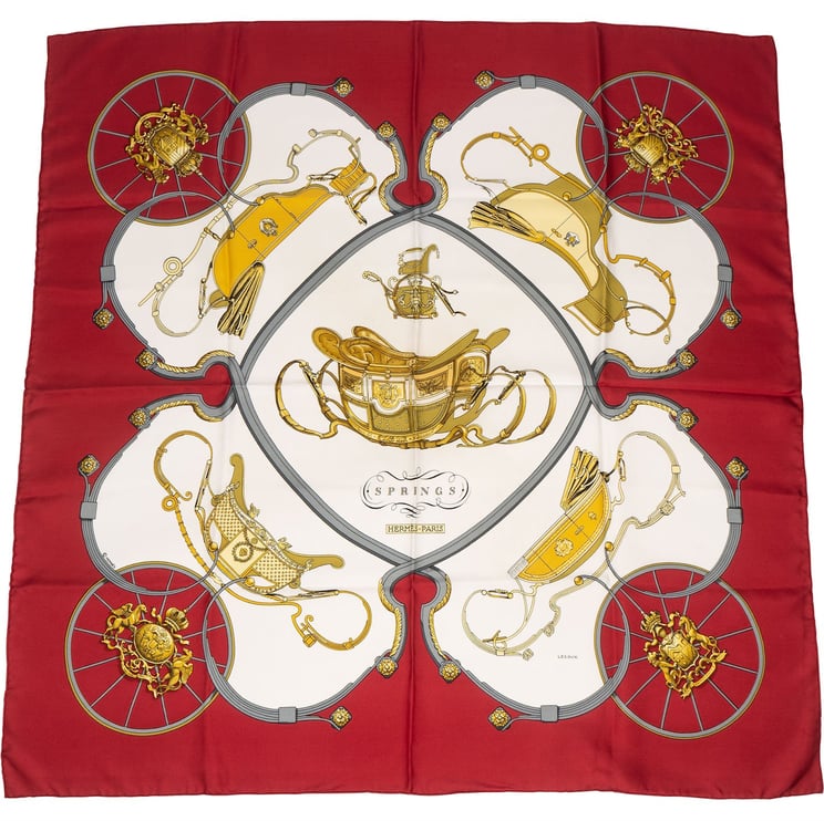 Hermès Hermès Silk Springs Carré 90 Tuch Scarf