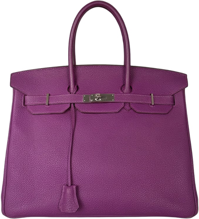 Hermès ANGEBOT DER WOCHE Hermès Birkin Bag 35 Togo Leder lila Palladium Hardware 2014 / sehr gut