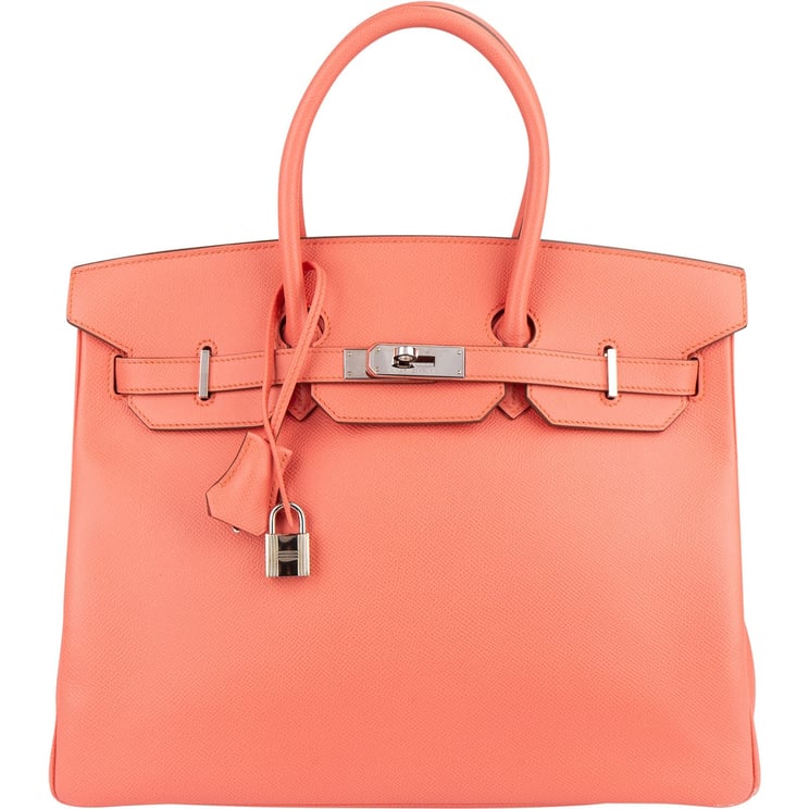 Hermès Hermès Flamingo Epsom Leather Birkin 35 Handbag
