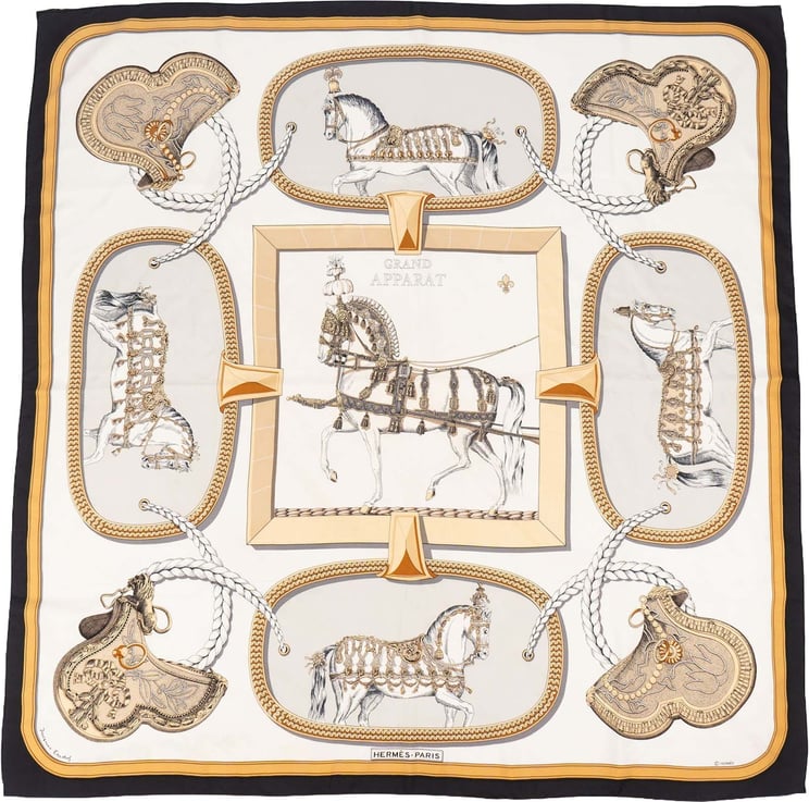 Hermès Hermès Grand Apparat Carré 90 Tuch Scarf
