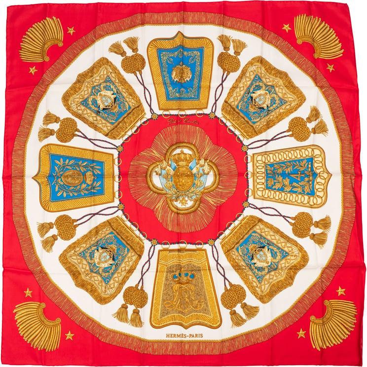 Hermès Hermès Poste et Cavalerie Silk Carre 90 Scarf Tuch