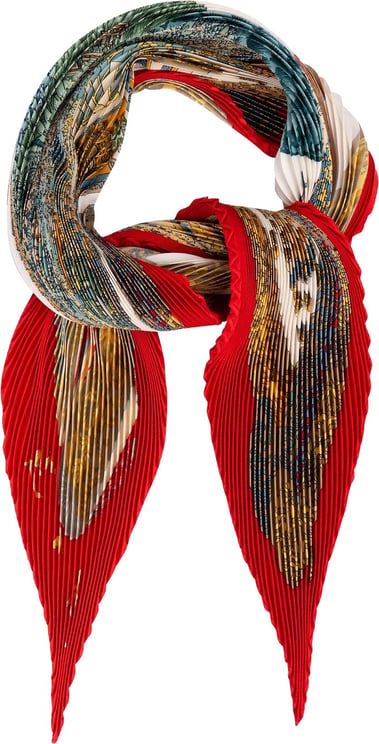 Hermès Hermès L'Atlantide Plisse Silk Tuch Scarf