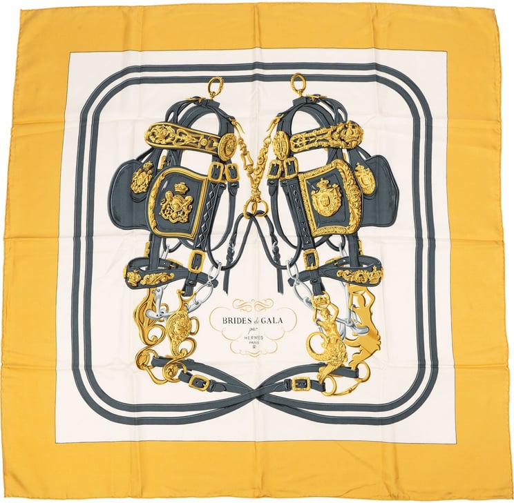 Hermès Hermès Brides de Gala Silk 90 Scarf Tuch