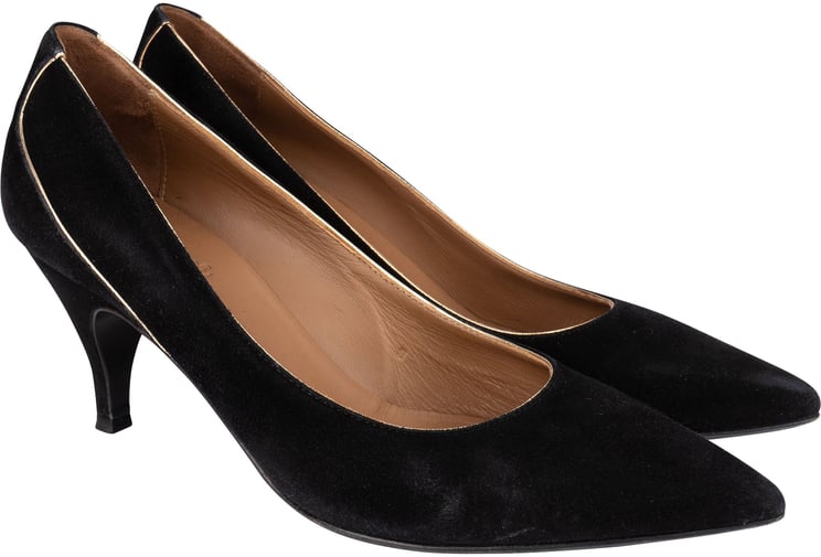 Hermès Hermès Noir Suede Lining Heels (34,5)