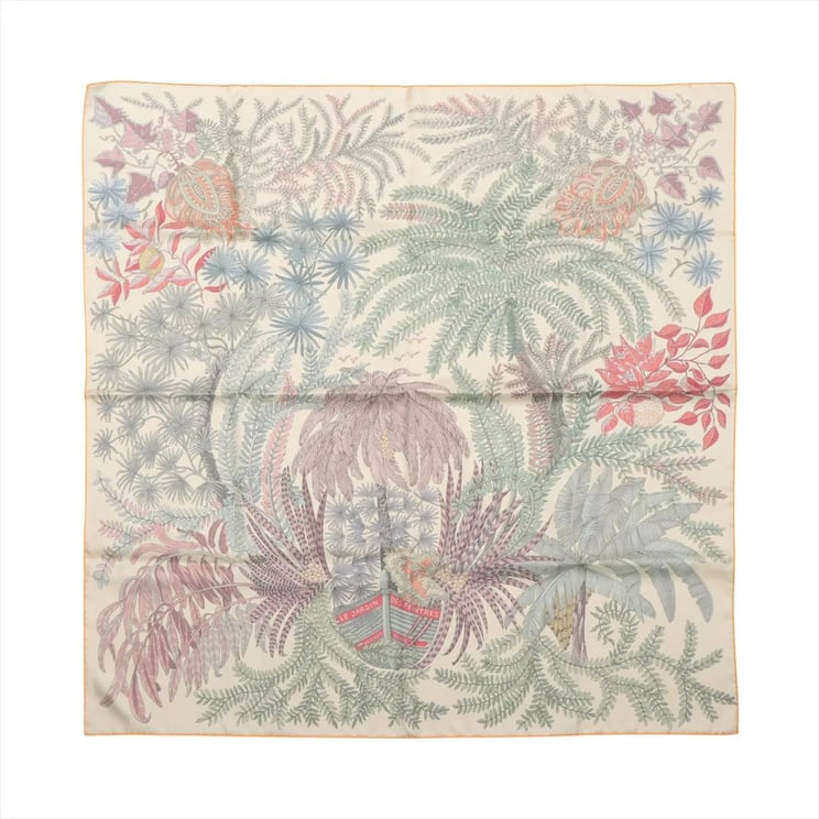 Hermès Hermès Carré Double face 90 "LES JARDIN DES PEINTRES" Silk handkerchief in Multicolor
