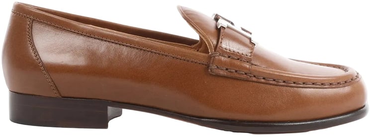 Hermès HERMES Constance Leather Loafer in Brown, Size 36 EU