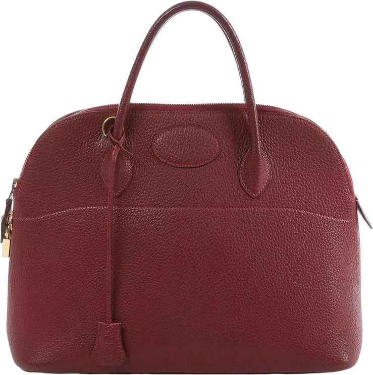 Hermès HERMES Bolide 35 Fjord Handbag in Rouge Casaque ○Y:1995