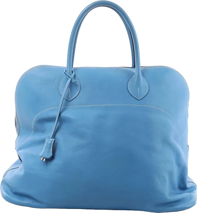 Hermès HERMES Bolide Relax 45 Handbag in Veau Sikkim Azure T:2015