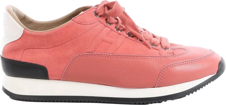 Hermès Hermès Quick Leather x Suede Sneakers in Pink, Size EU 37