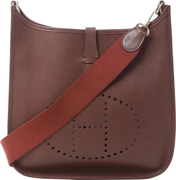 Hermès Hermes Evelyn 1 33 GM Cushbell Leather in Havane □B: 1998