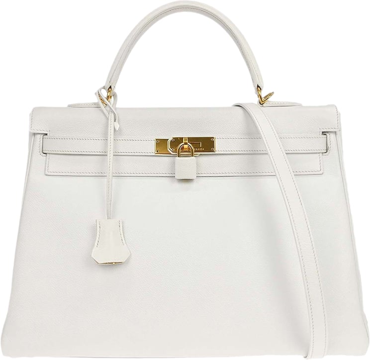 Hermès Hermes Kelly Handbag Light Epsom with Gold Hardware 35