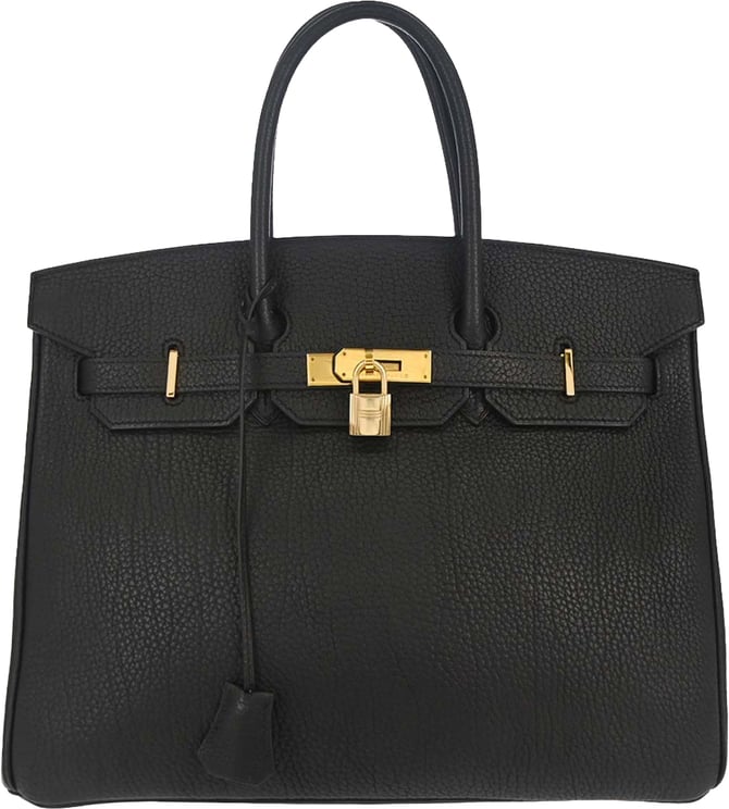 Hermès Hermes Birkin Black Togo with Gold Hardware 35