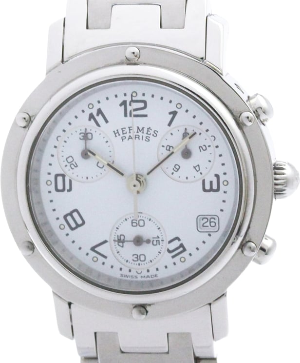 Hermès Hermes Clipper Chronograph Quartz Stainless Steel 31