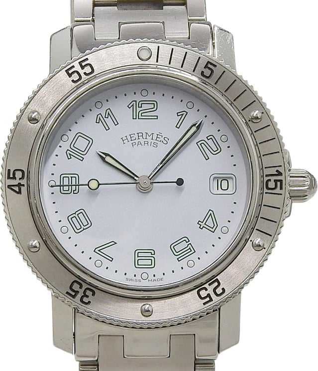 Hermès Hermes Clipper Diver Quartz Stainless Steel 28