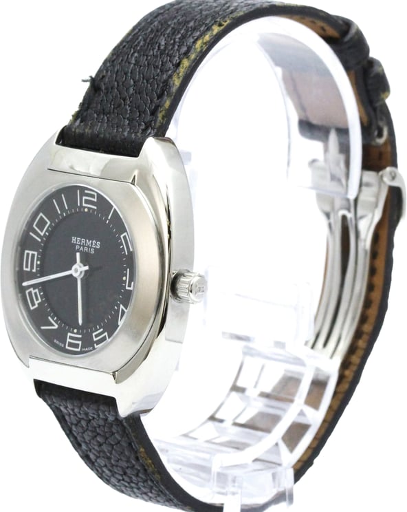 Hermès Hermes Espace Stainless Steel and Leather 31