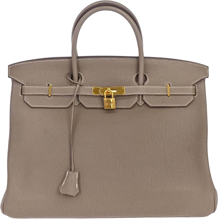 Hermès Hermes Birkin Etoupe Togo with Gold Hardware 40