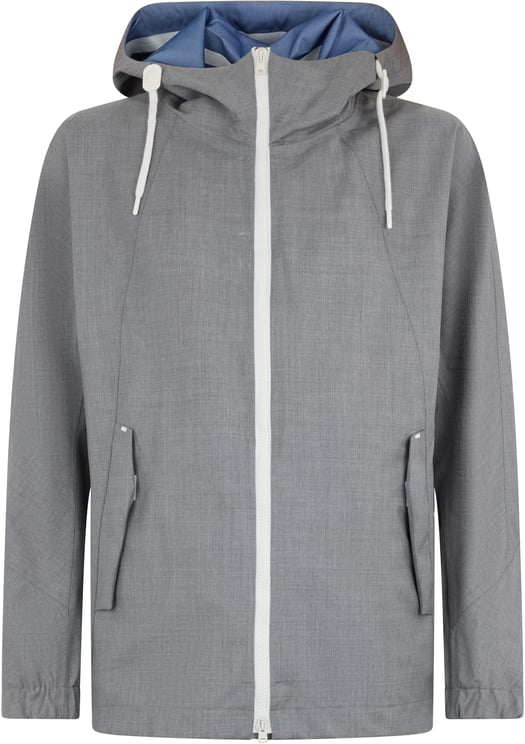 Herno Gray jacket with adjustable hood