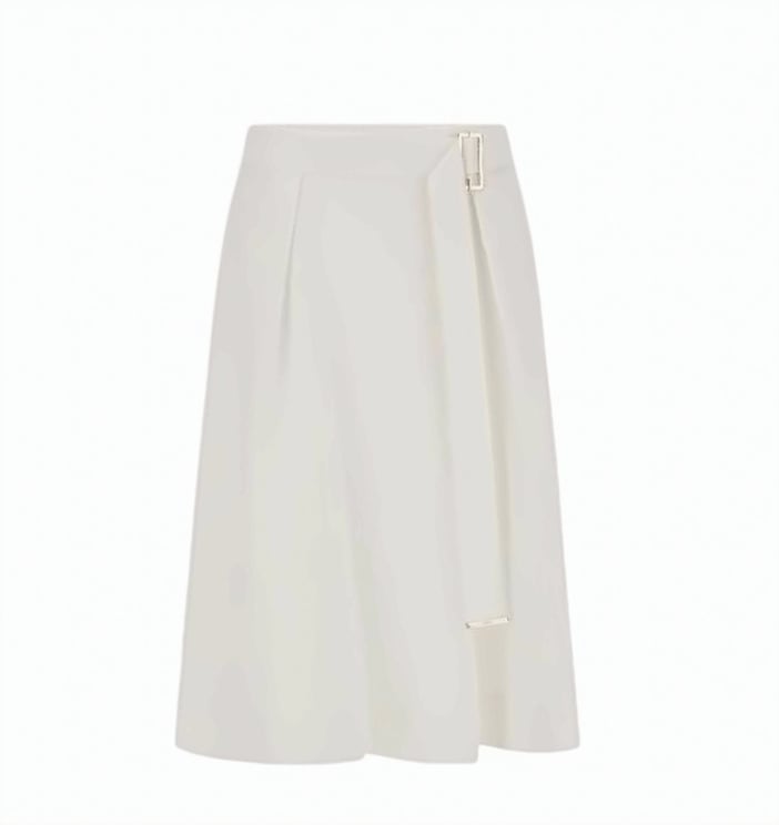 Herno Mmlrane Cotton Blend Flared Skirt