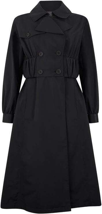 Herno Elegant long black coat for any occasion