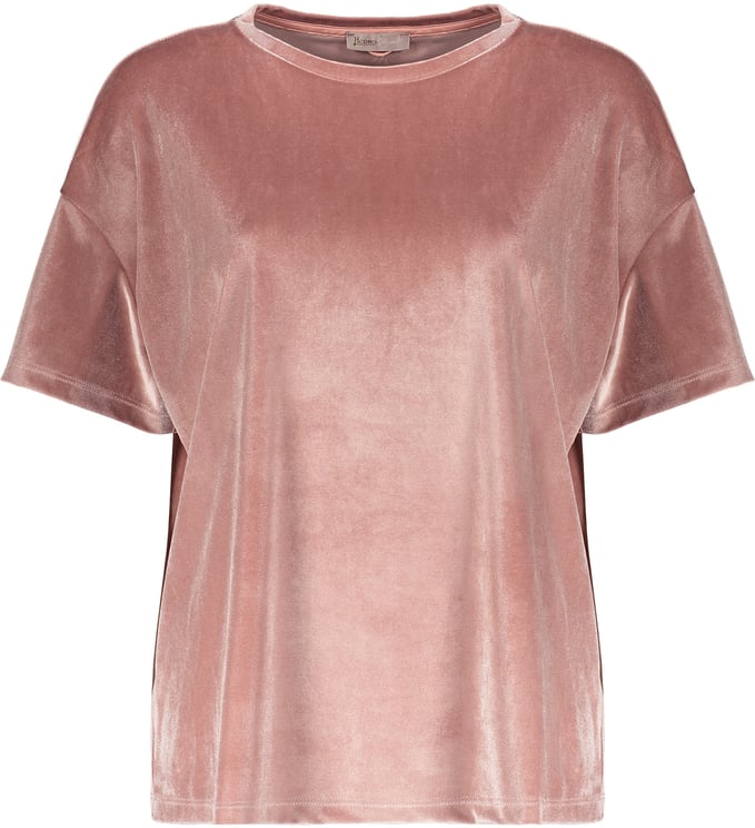 Herno Elegant pink blouse with short sleeves