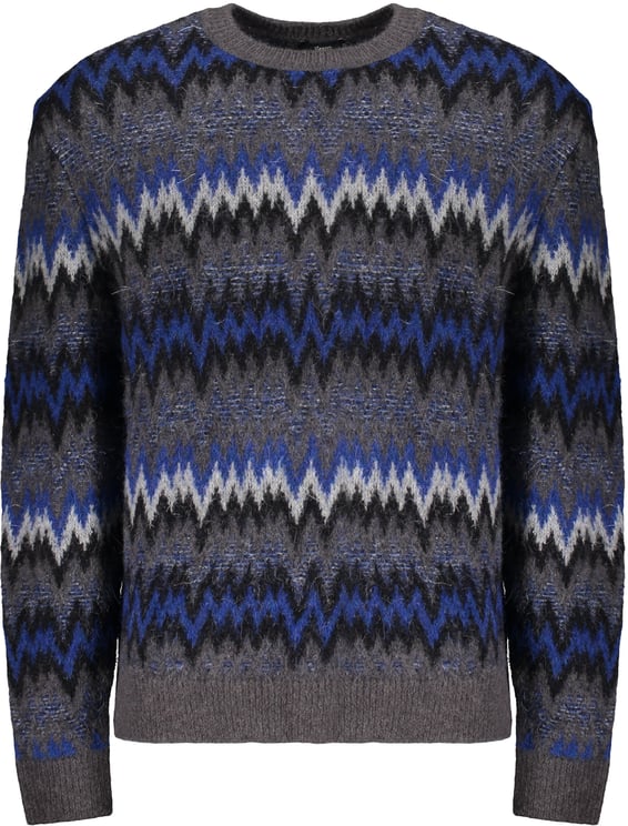 Herno Striped multicolor dark blue sweater