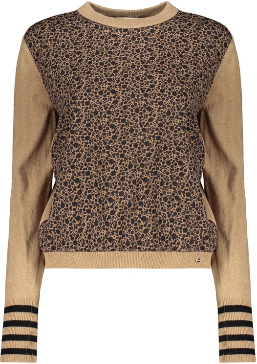 Herno Crew neck sweater with puff sleeves