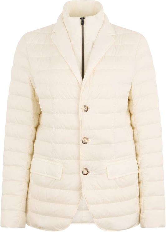 Herno White cream padded jacket elegant and versatile