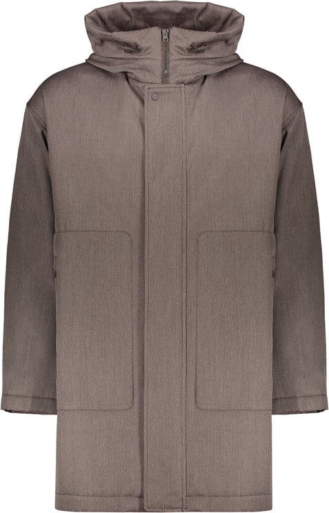 Herno Hooded full-zip down jacket