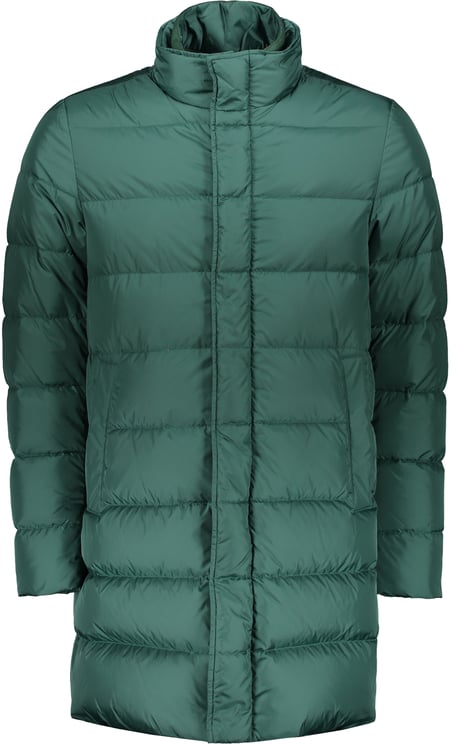 Herno Dark green down jacket modern and minimalist