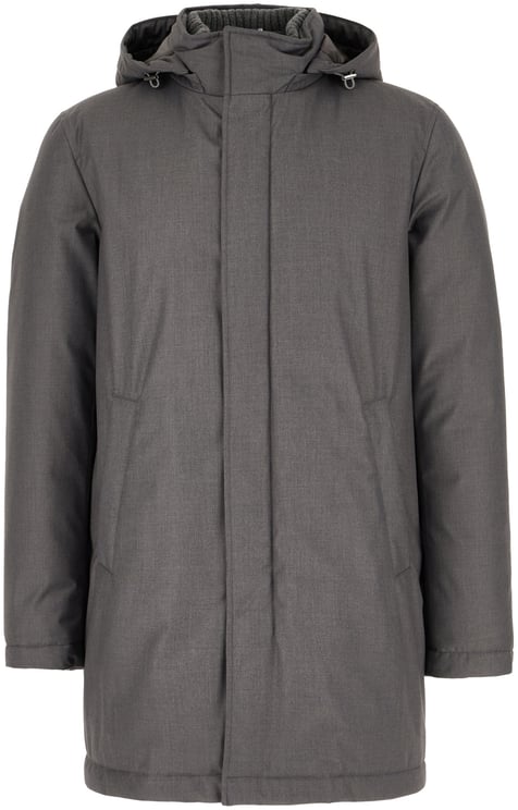 Herno Herno Grey polyester blend down jacket
