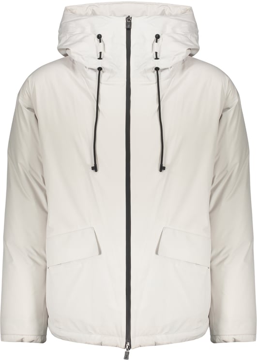 Herno White winter jacket with adjustable hood