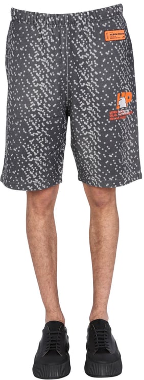 Heron Preston BERMUDA WITH RUBBER LOGO