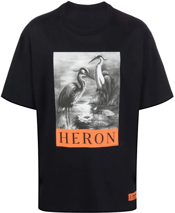 Heron Preston Os Heron Bw Logo Print T-shirt