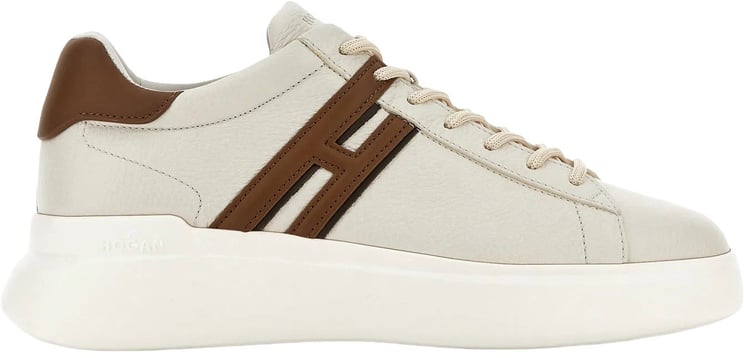 HOGAN Sneakers Bianco Cuoio