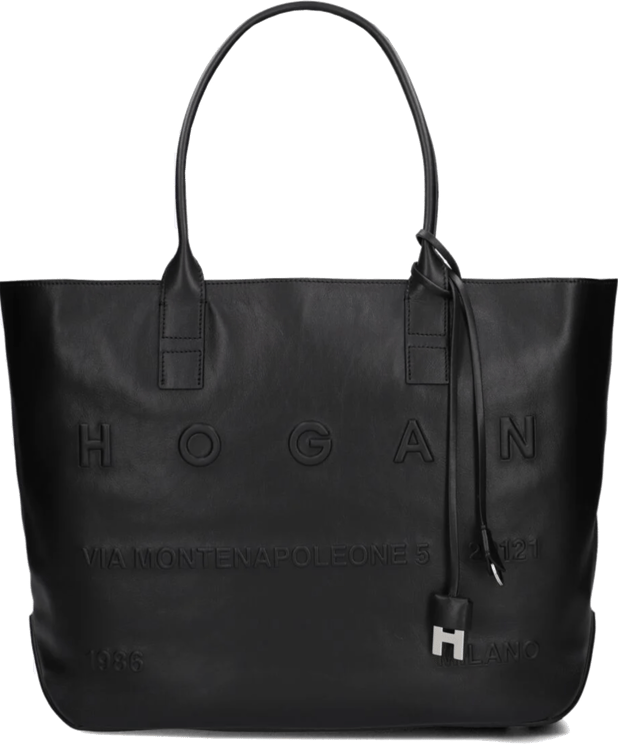 HOGAN Address Shopping Bag Medium Black