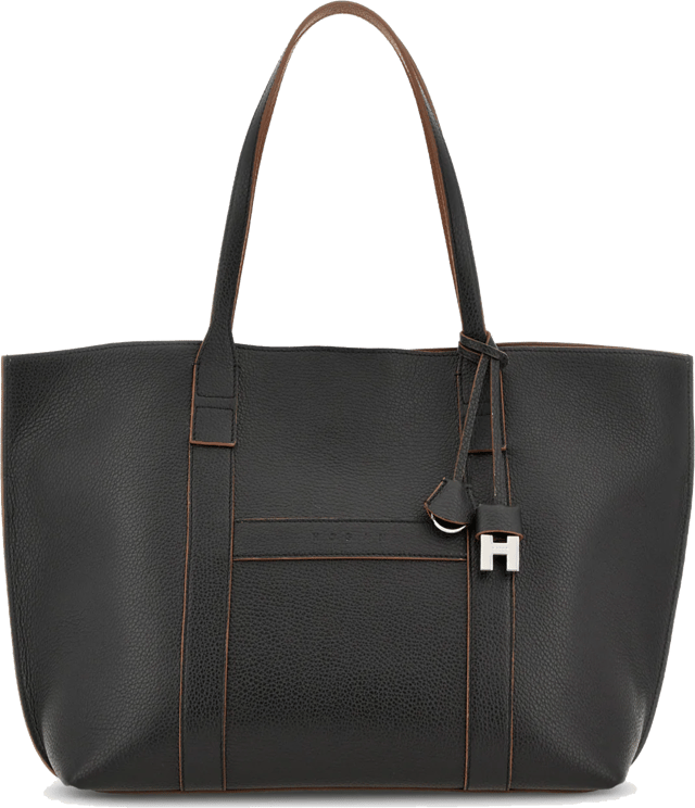 HOGAN Script Shopping Bag Black