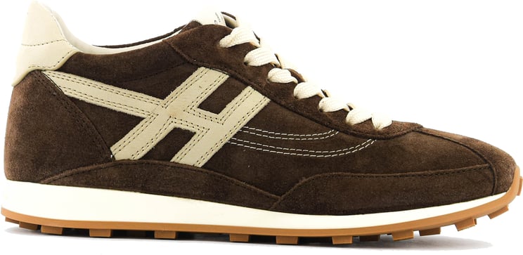 HOGAN Athletic Sneaker Brown Suede