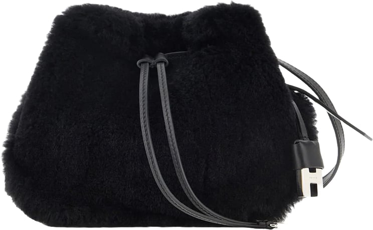 HOGAN H01R Hocket Mini Shearling Shoulder Bag