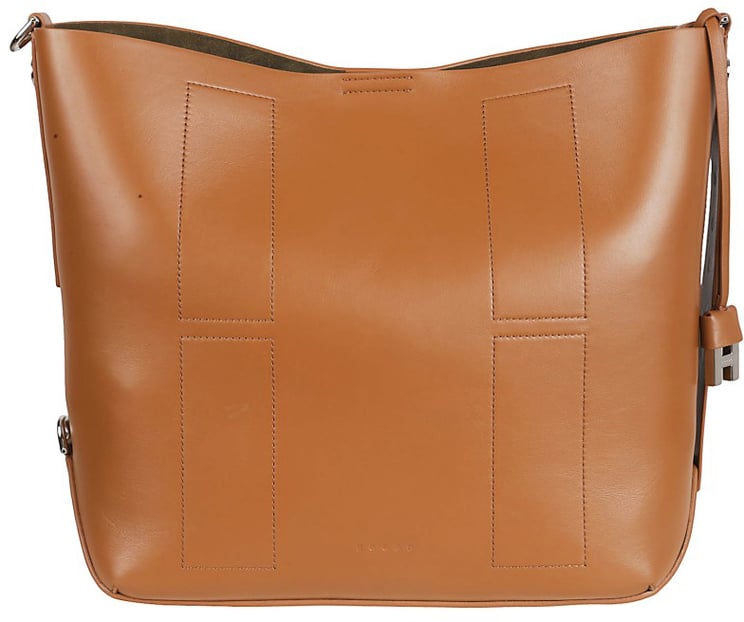 HOGAN Structured Calfskin Bag With Detachable Strap