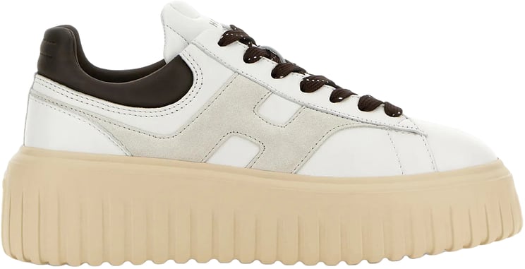 HOGAN Flat Shoes Bianco Grigio