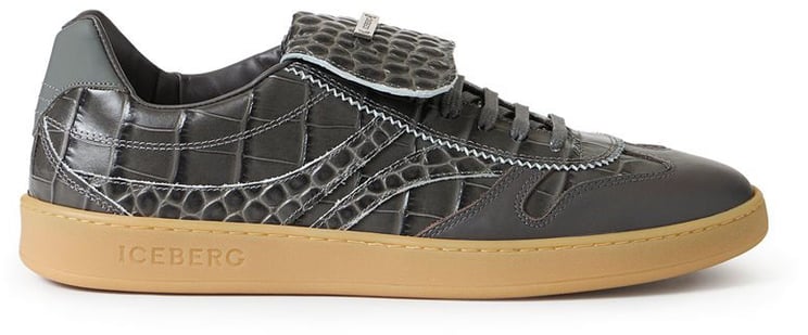 Iceberg Gray Leather "California" Sneaker
