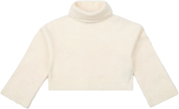 Iceberg KIDS - Vanilla Turtleneck Sweater with Contrasting Trim