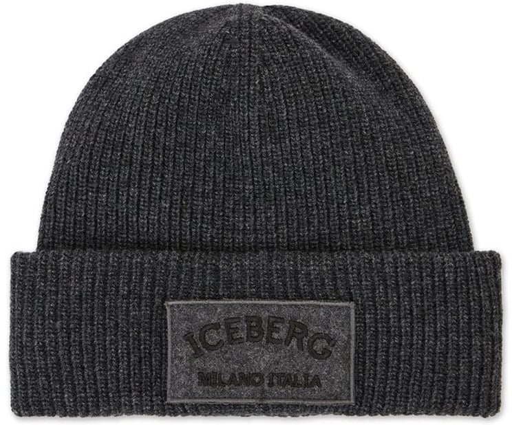 Iceberg Melange grey cap in corn stitch