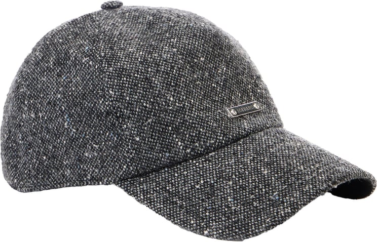 Iceberg Gray boucl� and nylon baseball cap: texture and character