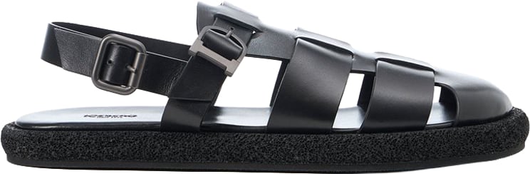 Iceberg Black sandals with woven straps
