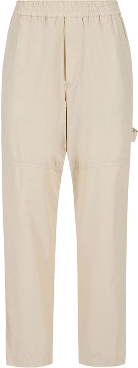 Iceberg Beige cargo pants in a garment-dyed parachute fabric
